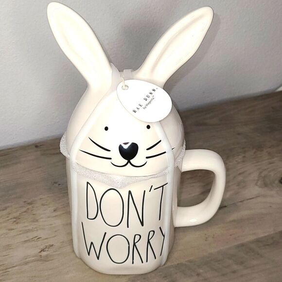 Rae Dunn Double Sided Mug - Picture 1 of 4